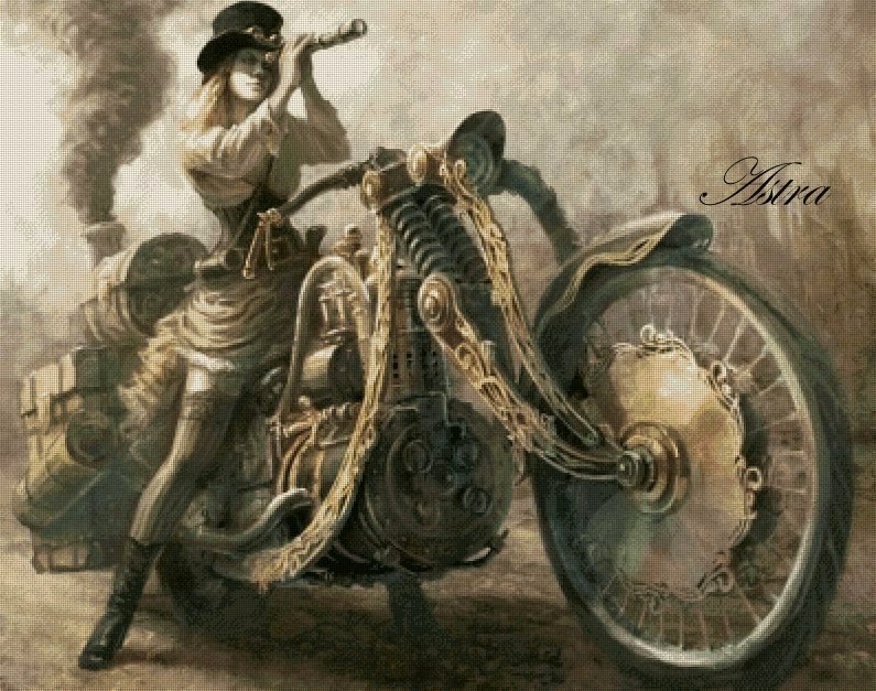 Ant motociklo. Steampunk 2-ST - Image 2