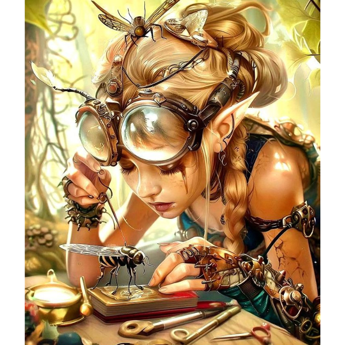 Mokslininkė. Steampunk 12-ST