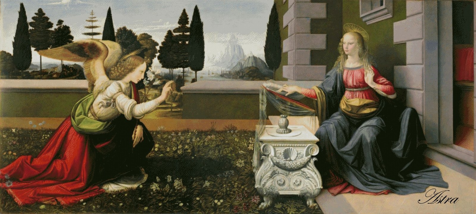 Leonardo da Vinci - Annunciation 107-SD - Image 2