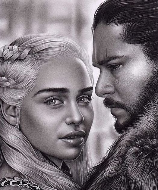 Jon Snow and Daenerys Targaryen 50-DV